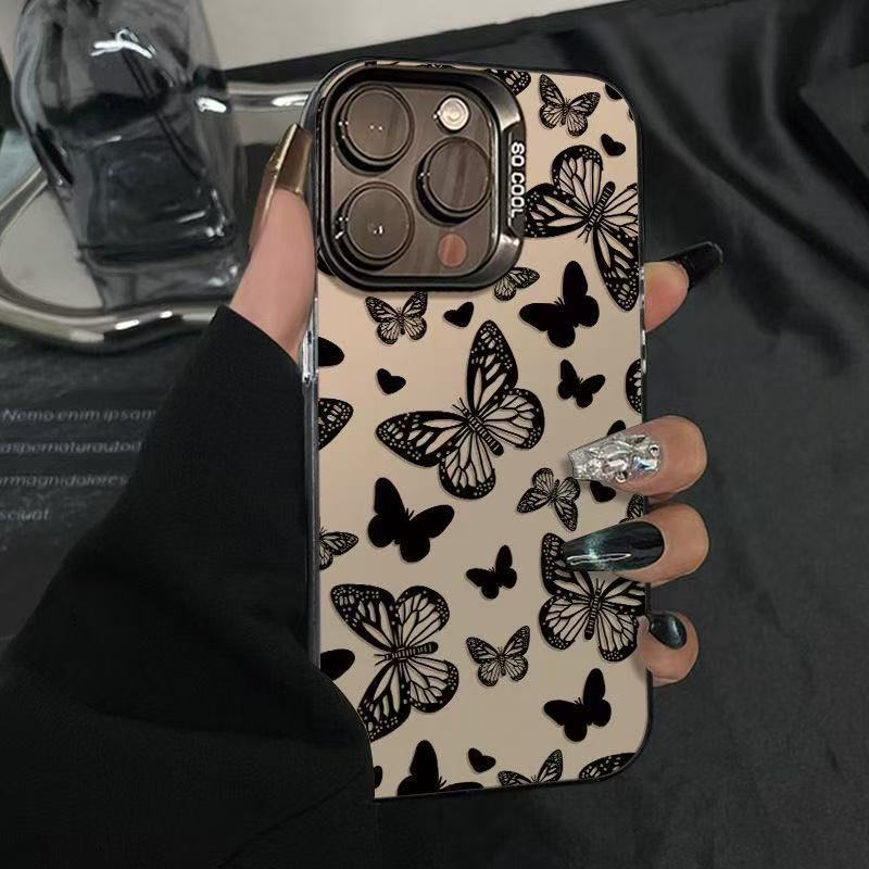 Nuevas mariposas múltiples para iPhone 16 funda para teléfono móvil Apple 15promax/14 anti-caída 13pro12 Japón y Corea