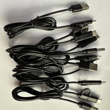 注塑手機數據線二合一轉換頭快充充電線加工套筒一拖二數據線