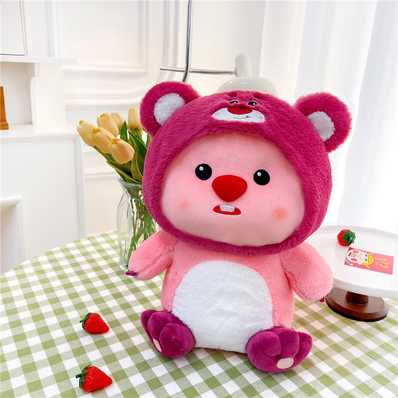 インターネット有名人がイチゴクマビーバールビー人形漫画イチゴクマルビー人形ぬいぐるみ女の子ギフトに変身|undefined