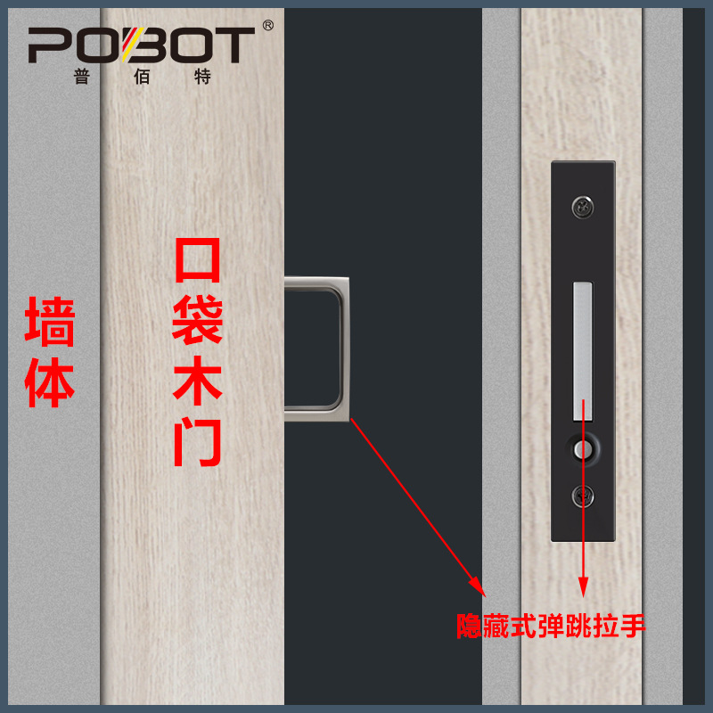 Manija de la puerta de bolsillo puerta corredera oculta Prensa pop manija de la puerta de enlace de la cocina puerta corredera manija oculta incrustado mango oculto image 5