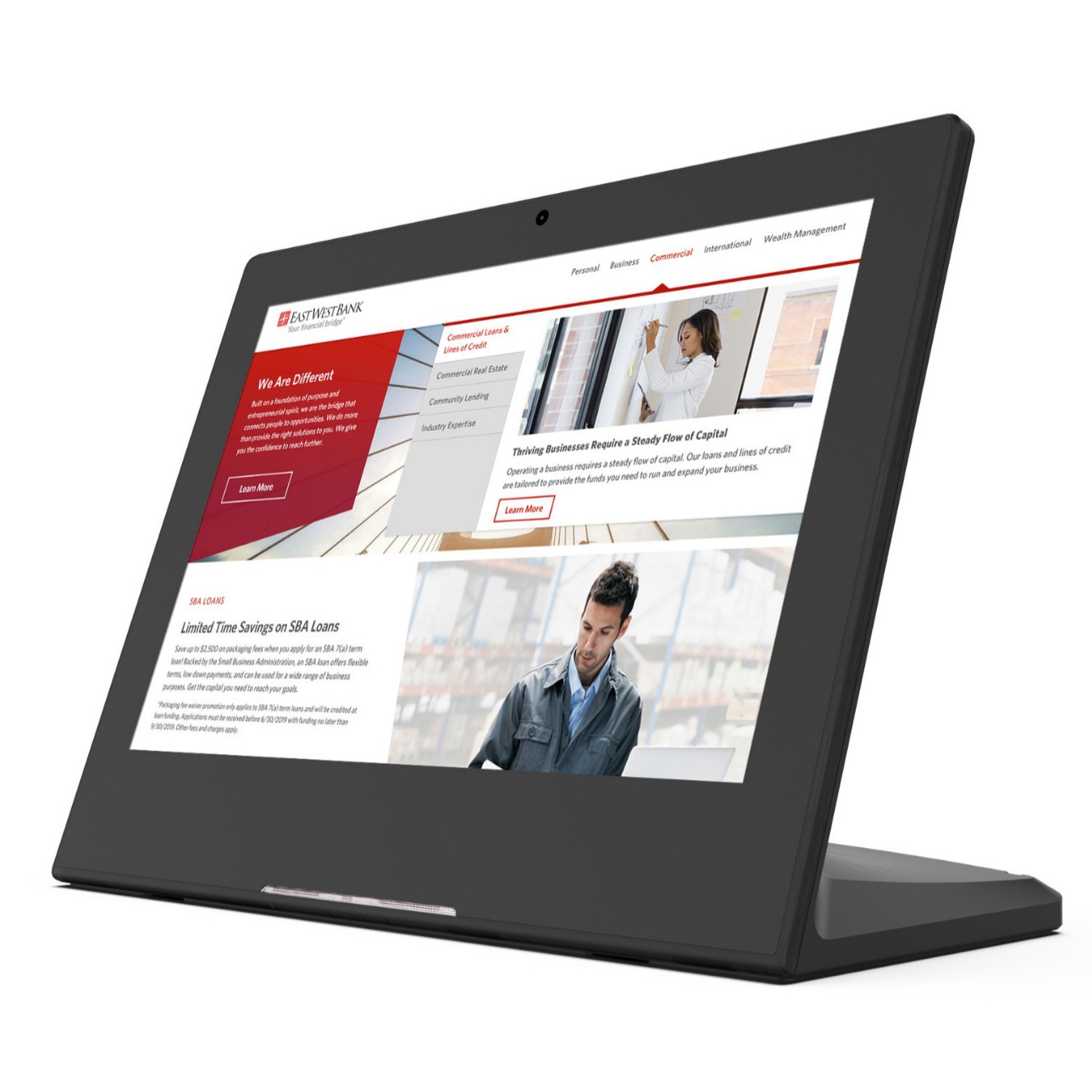 10.1寸L型安卓广告机安卓评价器远程发布广告机安卓触摸广告机