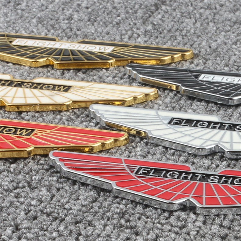 Car Modification Stickers Are Suitable for Porsche Car Logos, Lamborghini Metal Car Stickers, Stereo Stickers for Modified Steering Wheels