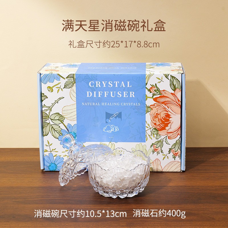 cristal natural piedra triturada desmagnetizante cuenco pulsera desmagnetizante energético cuenco de purificación para atraer la riqueza y el tesoro caja de almacenamiento utensilios adornos