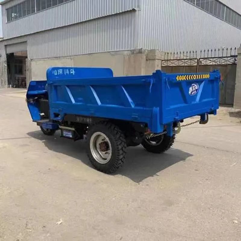 七速后桥柴油三轮车 22马力无棚自卸农用拉粮 操作方便