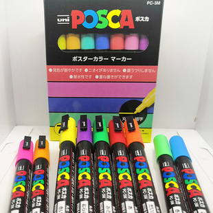 �ձ�uni����Posca�R�˹PPC-3M���b��ϩPOP�V��P���L�T�fˮ�ԲʹP