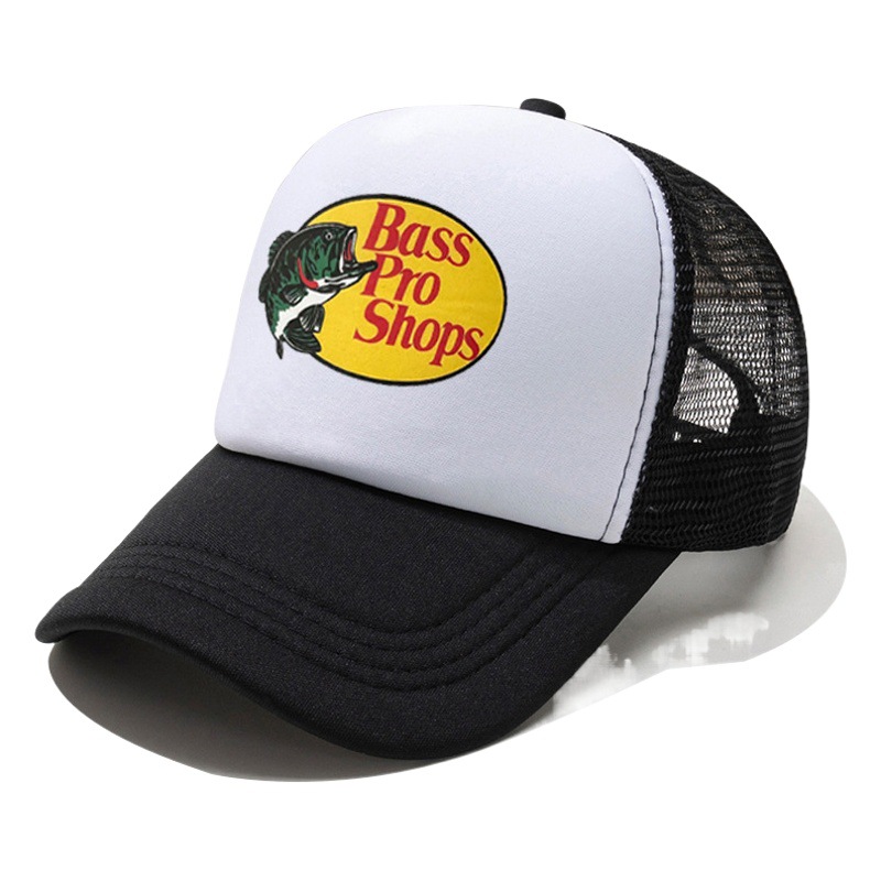 Cross-border Bass pro shops tapa del camión de Europa y América Venta caliente protección solar al aire libre pesca visera gorra sombrero para el sol