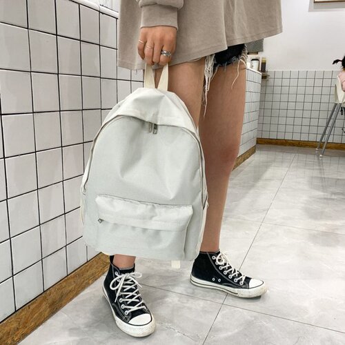 Pure Color Women's Dual Shoulder Bag, Summer Style, Simple Student School Bag for Girls, Exports Trendy Bag, Wholesale
