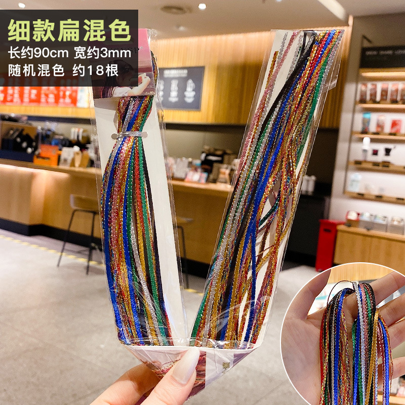 Niños trenzados cuerdas de cabello 2025 chicas trenzadas sucias dulce cool chica estilo cuerda de cabeza para bailar cuerda de cabello trenzado cinta de cabello mujer