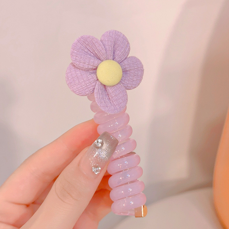 Línea telefónica trenzada transfronteriza, anillo para el cabello, perla, cabello trenzado recto, artefacto femenino, cola de caballo alta, burbuja, cabello trenzado, cuerda, accesorios para el cabello