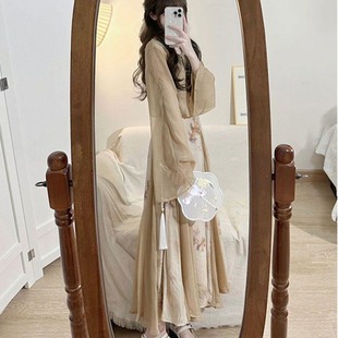 The little one wears a set of girls summer cool national style skirt suspender dress women's new Chinese style suit