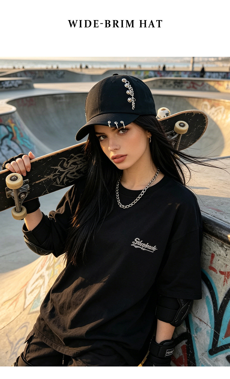 Sınır Ötesi Yeni Stil Kadın Dört Mevsim Rahat Ördek Gagalı Şapka Hip-Hop Tatlı Serin Çok Yönlü Beyzbol Şapkası Spor Güneş Koruma Şapka