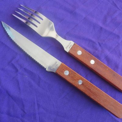 source factory goods in stock Log Handle Thickened type Abalone Steak Knife Western knife kitchen Supplies