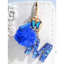 H 37135 Resin letter keychain pendant ��֬��ĸԿ�׿۹Ҽ�