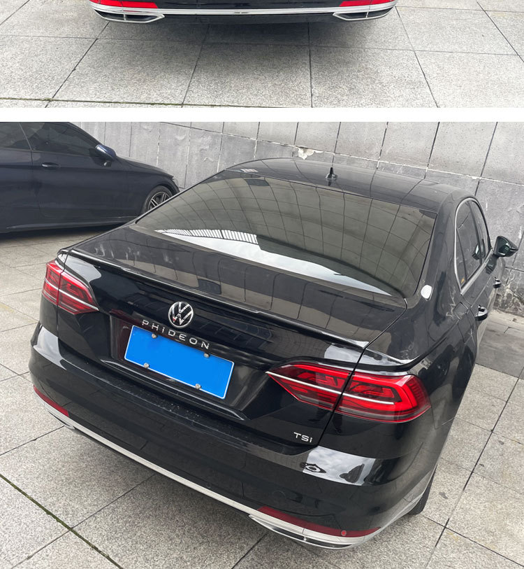 16-24 Huiang Rear Wing Decoration 17 Volkswagen Huiang Carbon Fiber Fixed Wing Without Drilling Modification Special Modification