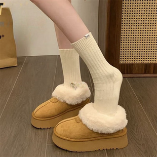 �w¶˼ͬ����ѩ��ѥŮ��Ͳ����Ƥëһ�w��ЬŮ����mini��ů�Ӻ�