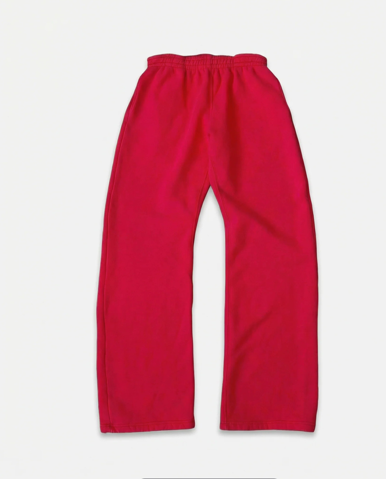 Other Sweatpants Straight Wide Leg Red