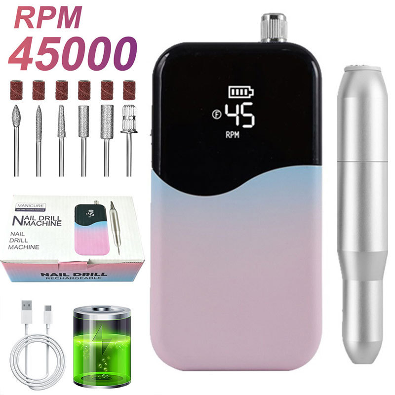 Torno Eléctrico para Uñas Portátil Recargable para Manicura image 65
