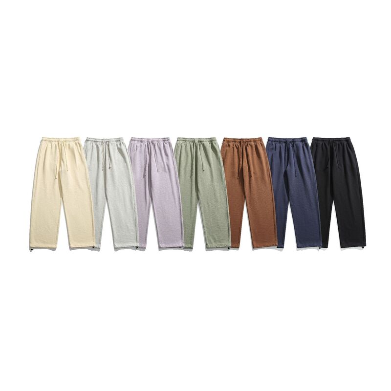 HJD American high street fashion brand 400G bamboo cotton heavy-duty loose-fit sports casual sweatpants for men and women LK8004 HJD American high street fashion brand 400G bamboo cotton heavy-duty loose-fit sports casual sweatpants for men and women LK8004