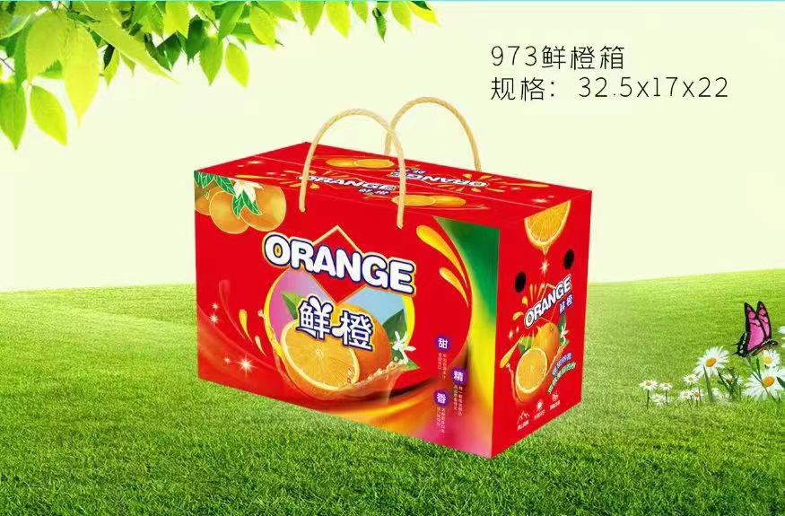 【仅空盒】鲜橙子卡拉红橙红芦柑茂谷柑包装礼盒手提纸箱纸盒子