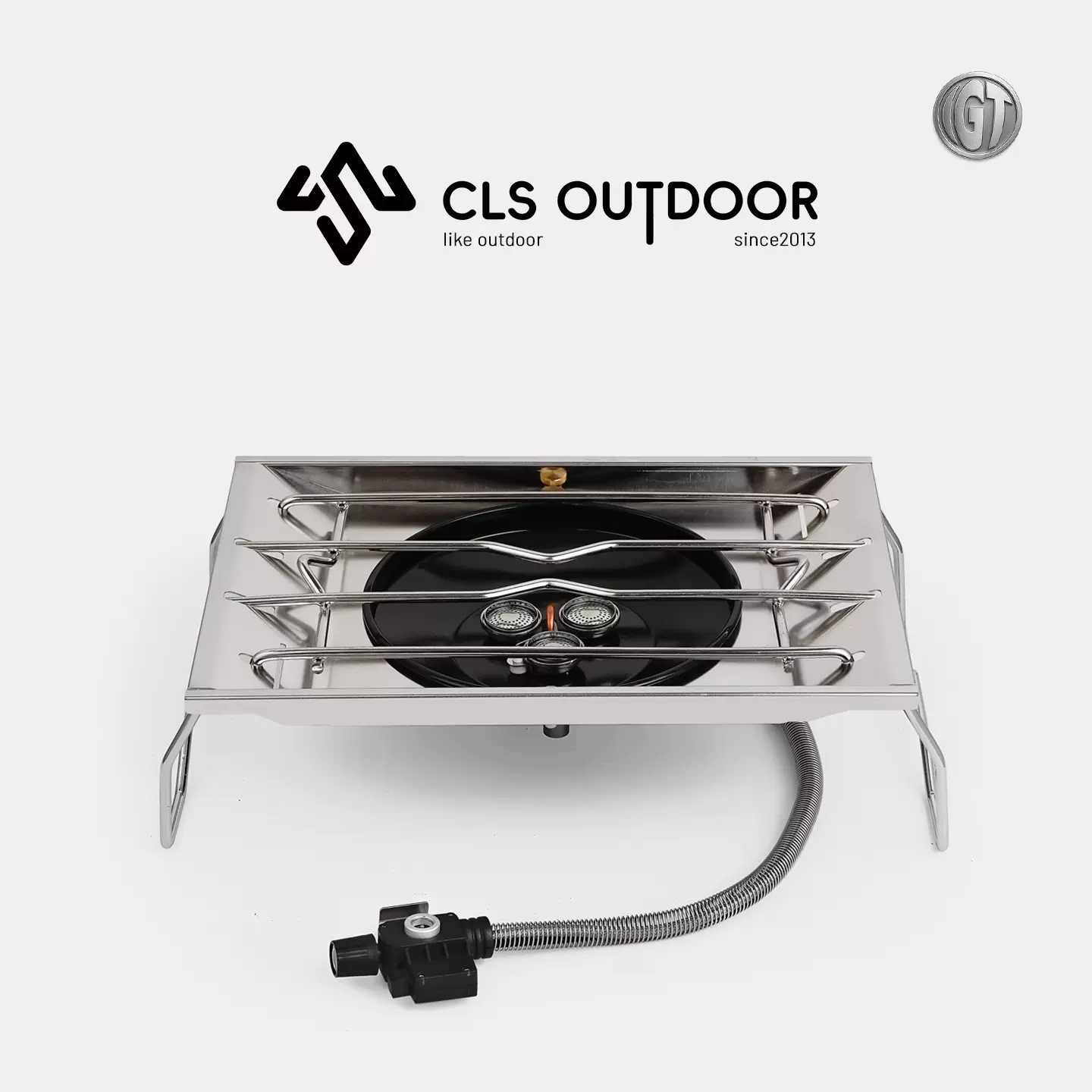 CLS户外IGT桌面炉露营小型炊具气炉野餐烧烤便携三头炉燃气卡式炉