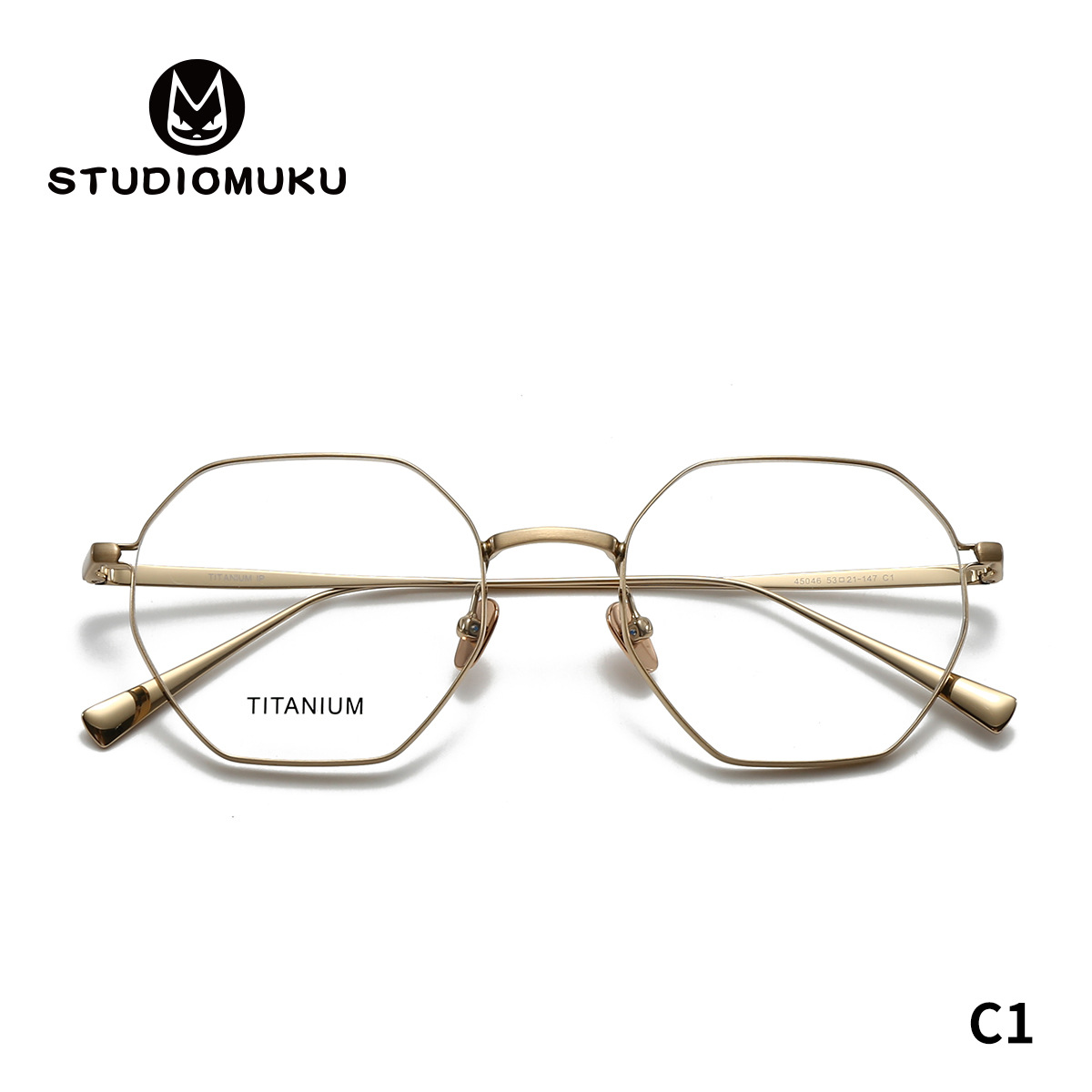 Gafas de madera STUDIOMUKU, cuanto más normales, más enloqueció el interior, monturas de gafas poligonales, monturas de gafas