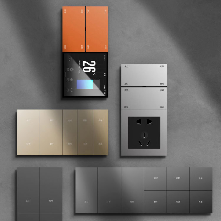 Mijia Xiaomi Smart Switch Mesh Two-Open Aluminum Material Voice Scenario Panel Xiao Ai Classmates Whole House Voice Mijia Xiaomi Smart Switch Mesh Two-Open Aluminum Material Voice Scenario Panel Xiao Ai Classmates Whole House Voice