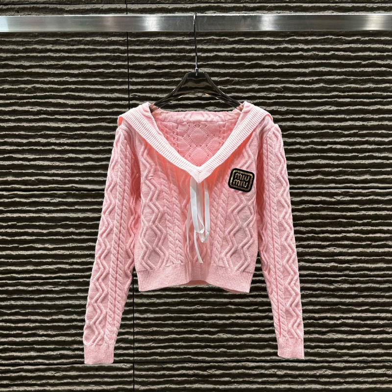 Mm25 Autumn and Winter New Age-Reducing Sweet V Neck Nautica Style Short Sweater Mm25 Autumn and Winter New Age-Reducing Sweet V Neck Nautica Style Short Sweater