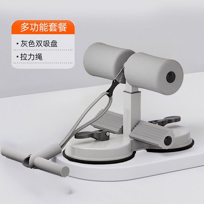 仰向け起き上がり補助器巻き腹器三吸盤ひも付きフィットネス機器家庭用ダイエット機器痩せお腹|undefined