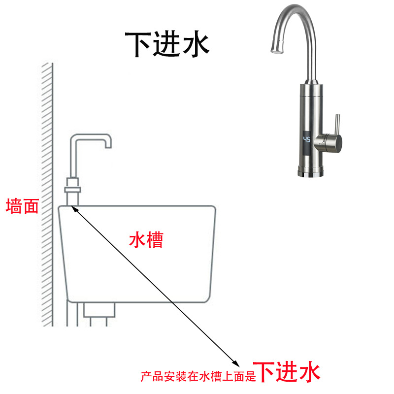 Instant Heating Quick Thermoelectric Hot Water Faucet Kitchen Treasure Domestic European, British, Australian And American Foreign Trade Water Heaters.