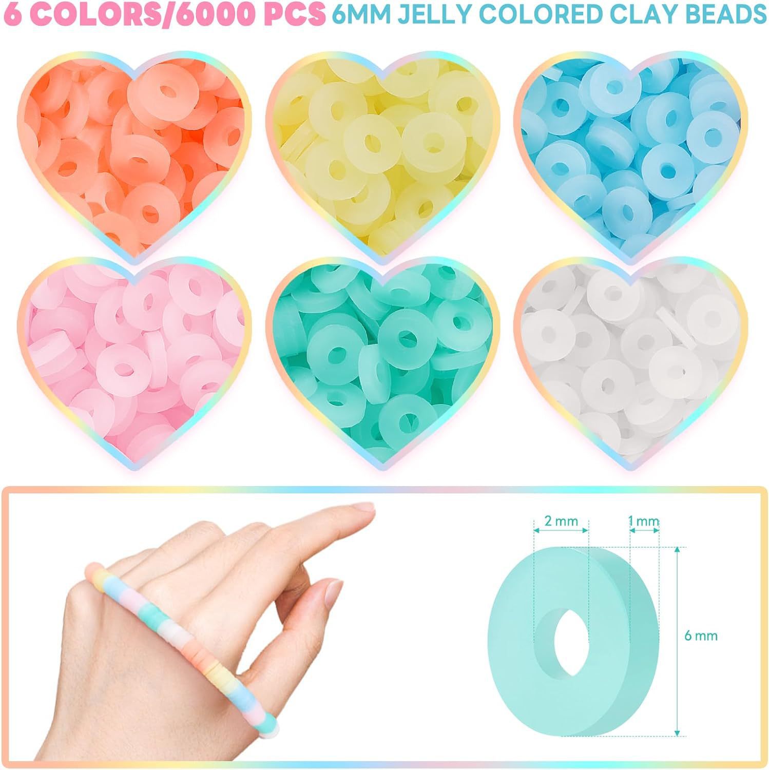 270g Weight Beads, Rope Jewelry Making Type DIY Jewelry Accessories Classification 1 Set Quantity Glass, soft clay Material Letter, Solid Color Pattern Spray Paint Design Casual, Simple Style Style 1 Set Glass Soft Clay Letter Solid Color DIY Jewelry Accessories Beads Rope 22