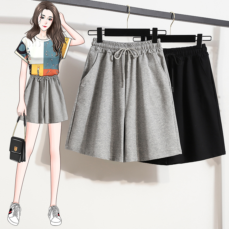 Plus-Size Women's Shorts Sports 2025 New Summer Thin Casual Loose 100kg Large Size Five-Point Women's Pants