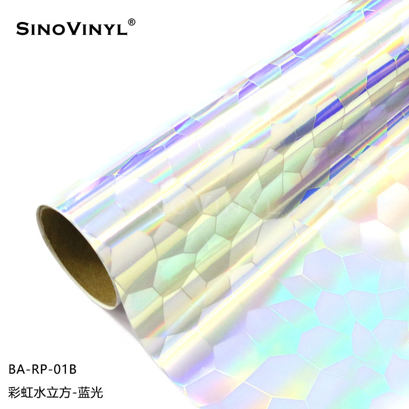 Xinlang Arco Iris patrón de grabado láser película de pared pegatinas decorativas de colores patrón de fibra de carbono adhesivo pegatinas instantáneas image 8