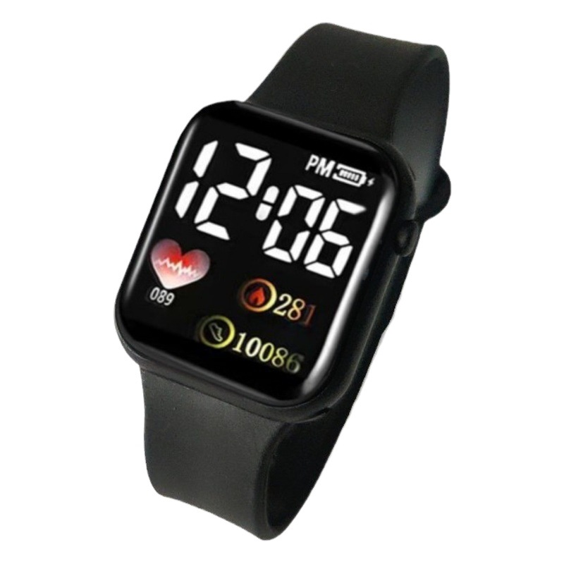 New foreign trade cross-border new LED digital display couples students children love Square Electronic watches wholesale