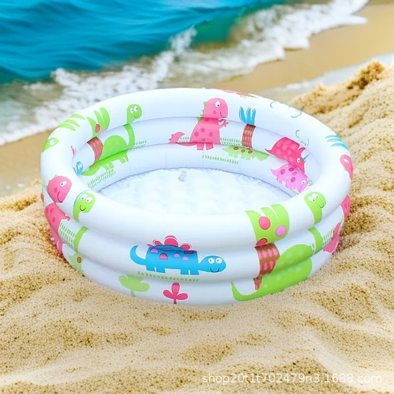 Cartoon Dinosaur Round Print Swimming Pool Baby Home Swimming Pool Kids Toy Pool Pvc Ocean Ball Pool