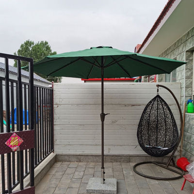 户外沙滩伞折叠防雨防晒遮阳伞防水乘凉广告大伞摆摊大伞|ru