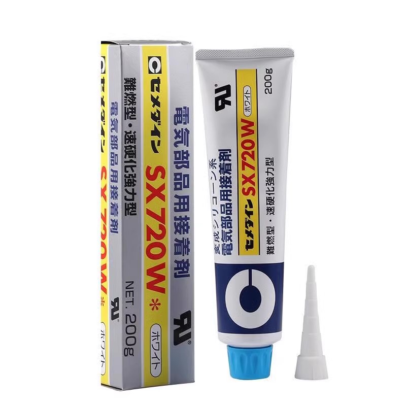 日本施敏打硬SX720B电子胶SX720W胶水cemedine 720/8008全系列