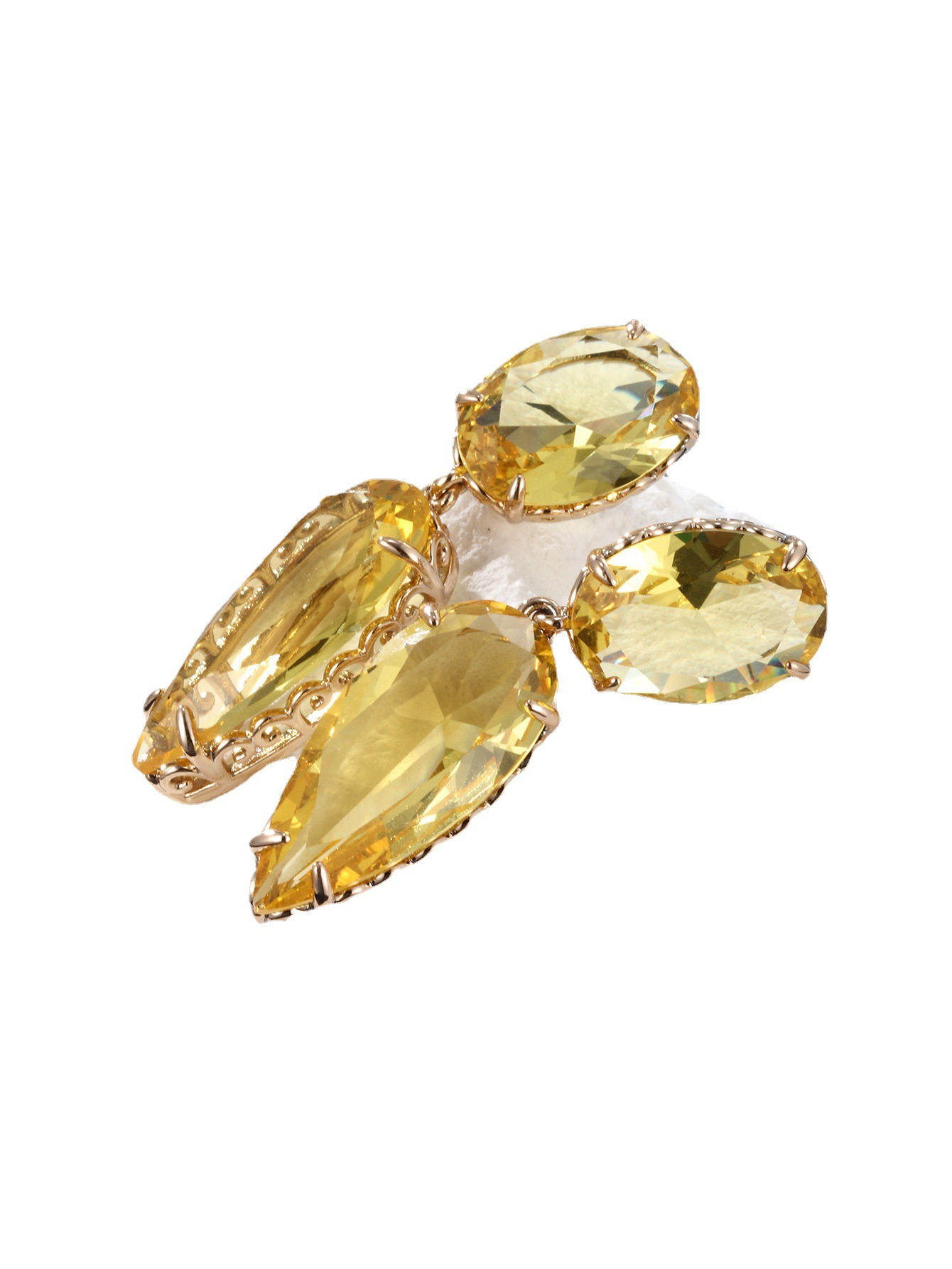 Joyería de Xuking colorido tesoro serie simple geométrico joya artificial pendientes en forma de gota pendientes femeninos de moda europea y americana femenina