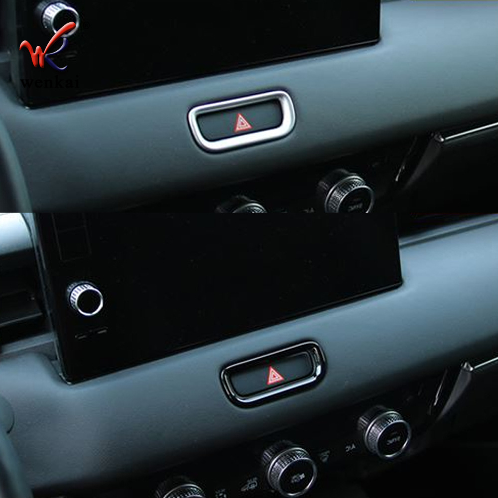 Adecuado para 21 Honda Bozhi modificado doble luz intermitente dos piezas HR-V Luz de alarma especial Decoración interior marco