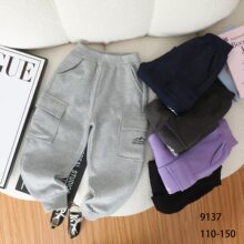 特价冬季儿童加绒运动裤男女中小童韩版字母华棉奥粒绒休闲工装裤