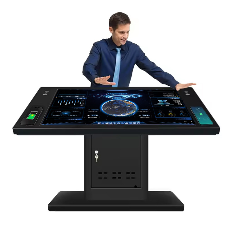 会议广告机一体机电子触摸显示屏智能落地多功能桌面数字标牌