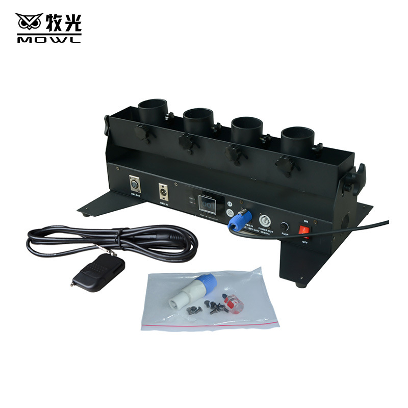 Cuatro-cabeza electrónica fuegos artificiales boda bar atmósfera aerosol máquina de papel apertura boda celebración rendimiento fuegos artificiales