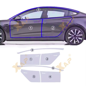 Tesla Model 3 Highland 2024 TPU görünməz boya üçün şəffaf qoruyucu film