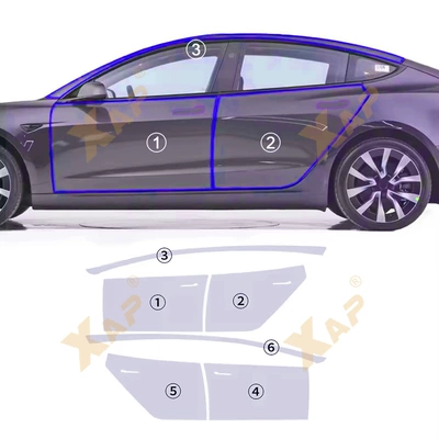 Cross-border Transparent Protective Film for Tesla Model 3 Highland 2024 TPU Invisible Paint