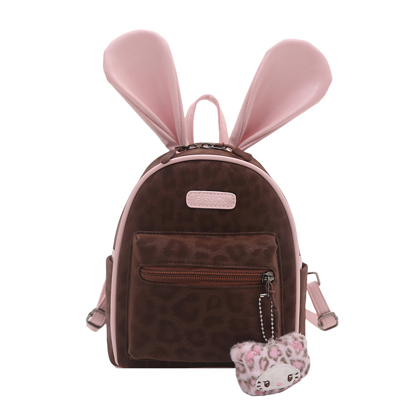 Viaje ligero mochila pequeña caricatura lindo orejas de conejo mochila para niños nueva mochila infantil
