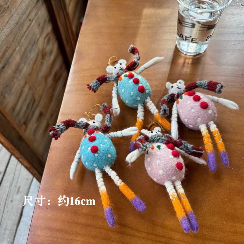 Snowball Elf Nepalese Wool Felt Pendant Poke Poke Cute Bag Pendant Keychain Doll Gift Finished Product