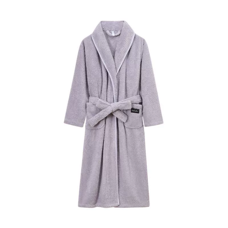 Демисезонный халат, коралловый бархат pijama, длинный зимний комплект, (Physicals), для любимого, увеличенная толщина