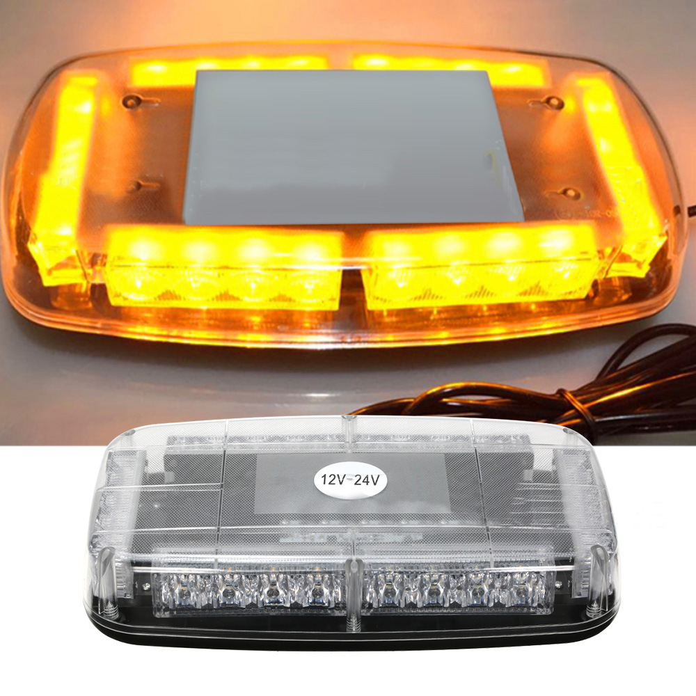 迷你短排吸顶灯  240LED爆闪灯 警示灯 汽车爆闪车顶灯 黄白色