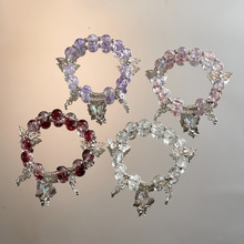 原创设计蝴蝶串珠手链ins学生甜美百搭闺蜜生日礼物手饰女