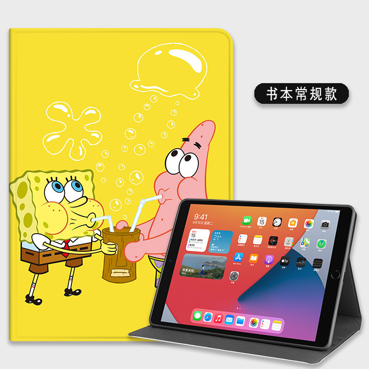 IPad10 funda protectora air45 pro11-inch de silicona ipad10.2 con ranura de la pluma mini6 dibujos animados 3 suave 12,9 Shell