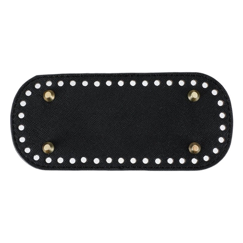 DIY Hand-Woven Bag Bottom Hyuna Material Bag Base Accessories Pu Cross Pattern Leather Base Plate Spot Wholesale